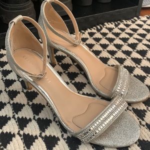 Silver Kelly & Katie sparkle heels